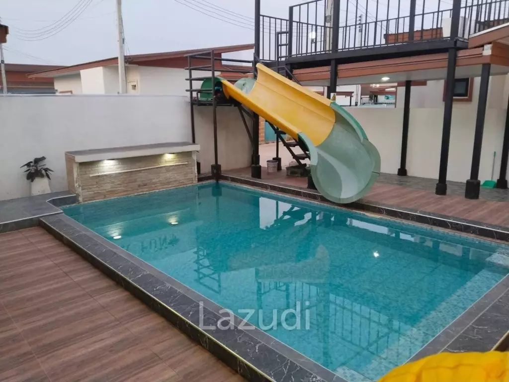 256 sqm Pool Villa with Slide in Thap Tai Huahin