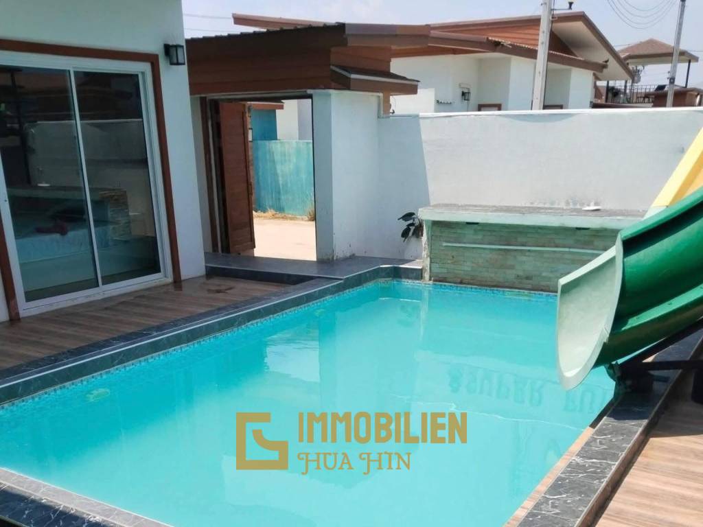 256 sqm Pool Villa with Slide in Thap Tai Huahin