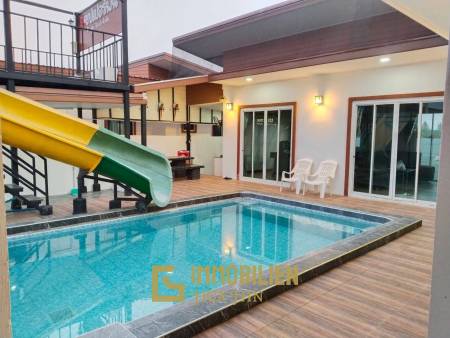 256 sqm Pool Villa with Slide in Thap Tai Huahin