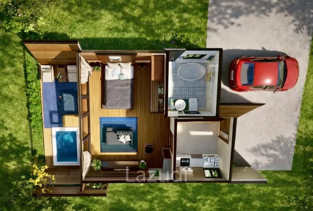 Modern 1 Bedroom Villa with Jacuzzi in Pran Buri