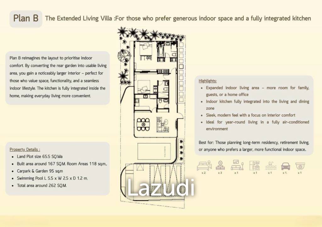 167 sqm Modern Pool Villa in Sam Roi Yot, Prachuap Khiri Khan