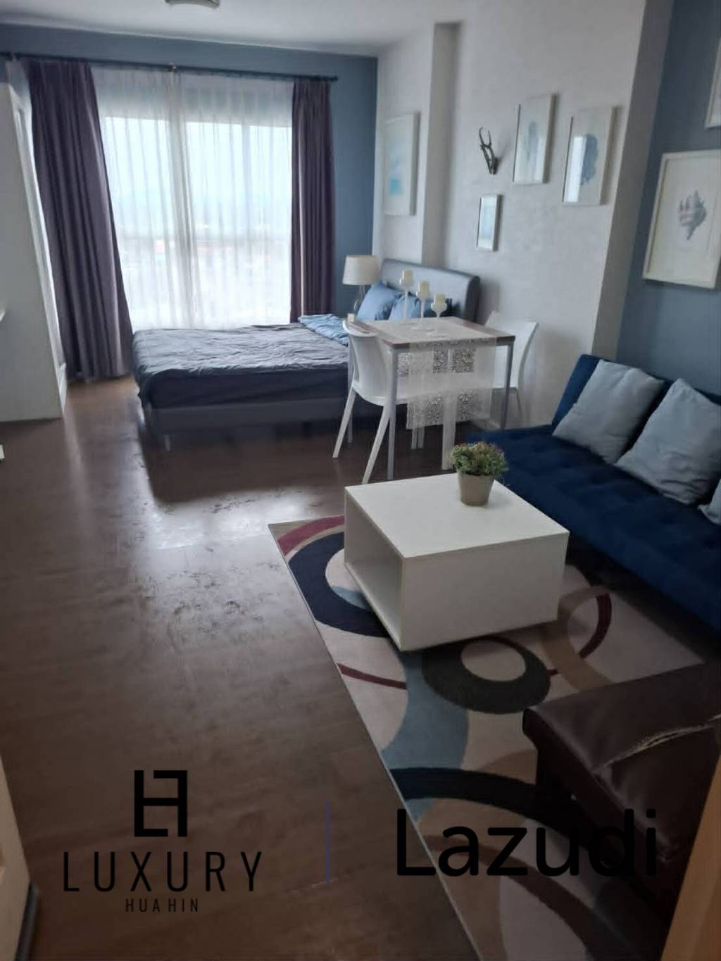 คอนโดให้เช่า บ้านเคียงฟ้า หัวหิน ชั้น 12A | สตูดิโอ 30.89 ตร.ม.