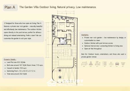262 Kvm 2 Seng 3 Bad Villa for Salg