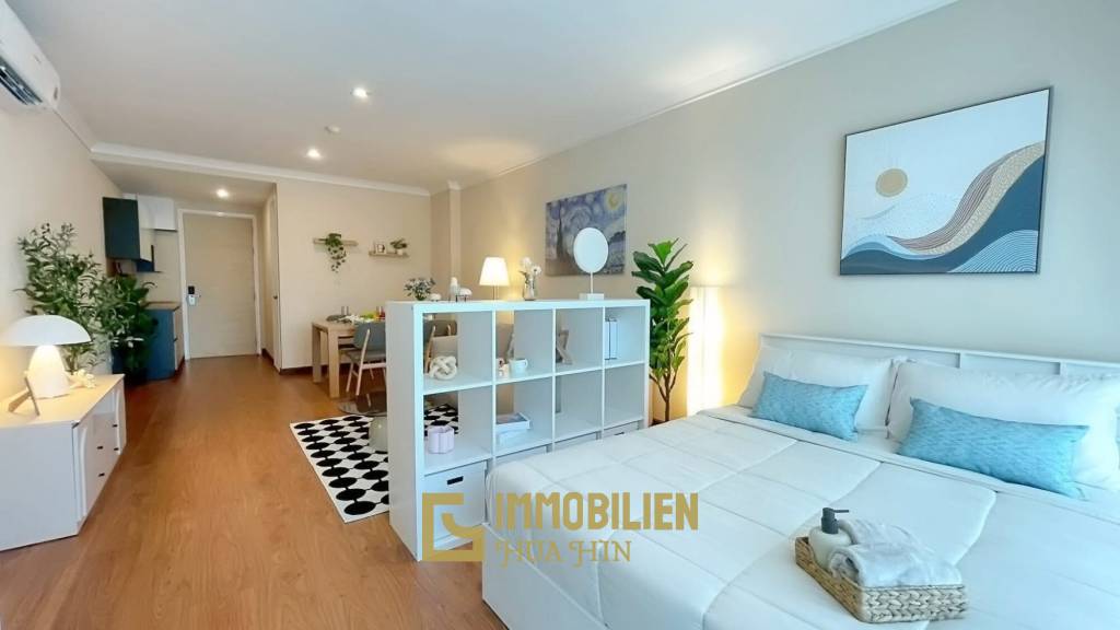 Жилая площадь 43 кв.м / полностью меблированная / квартира-студия