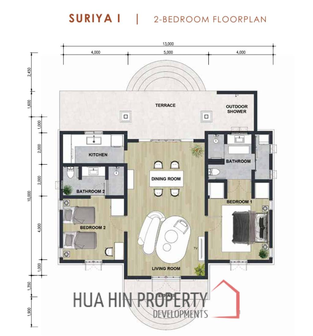 106 sqm  New pool villa in BelVida Parque Hua Hin, Nong Kae