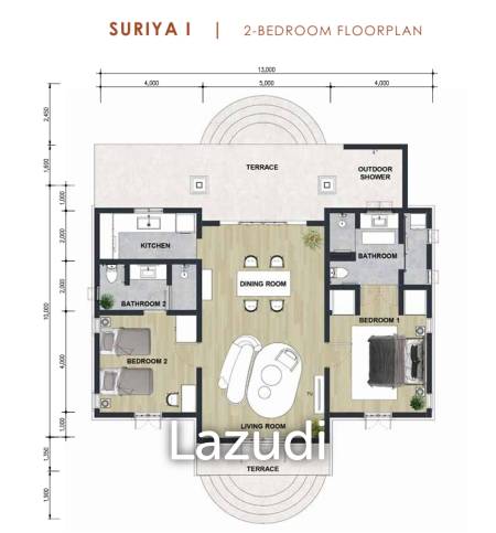 106 sqm New pool villa in BelVida Parque Hua Hin, Nong Kae