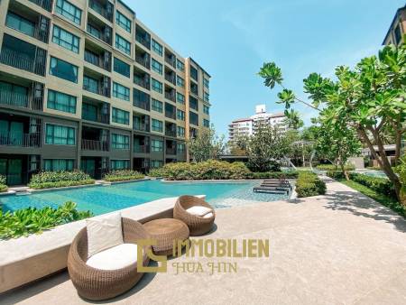 คอนโด 45 ตร.ม. ชั้น6 ใกล้ทะเลพร้อมเฟอร์ฯครบ ที่เรนชะอำ