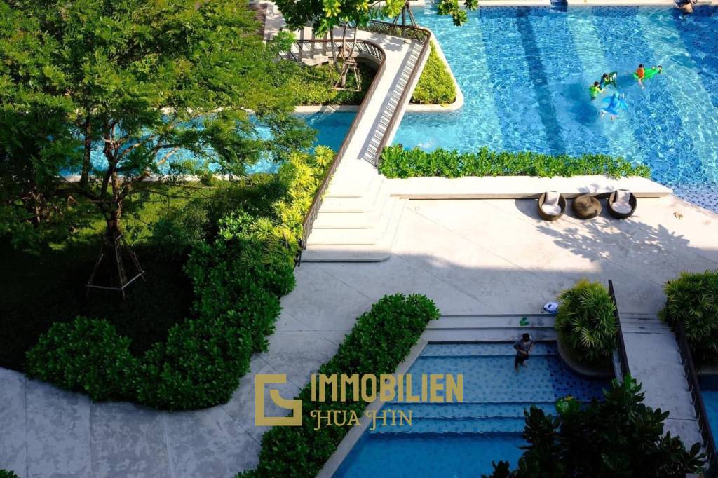 คอนโด 45 ตร.ม. ชั้น6 ใกล้ทะเลพร้อมเฟอร์ฯครบ ที่เรนชะอำ