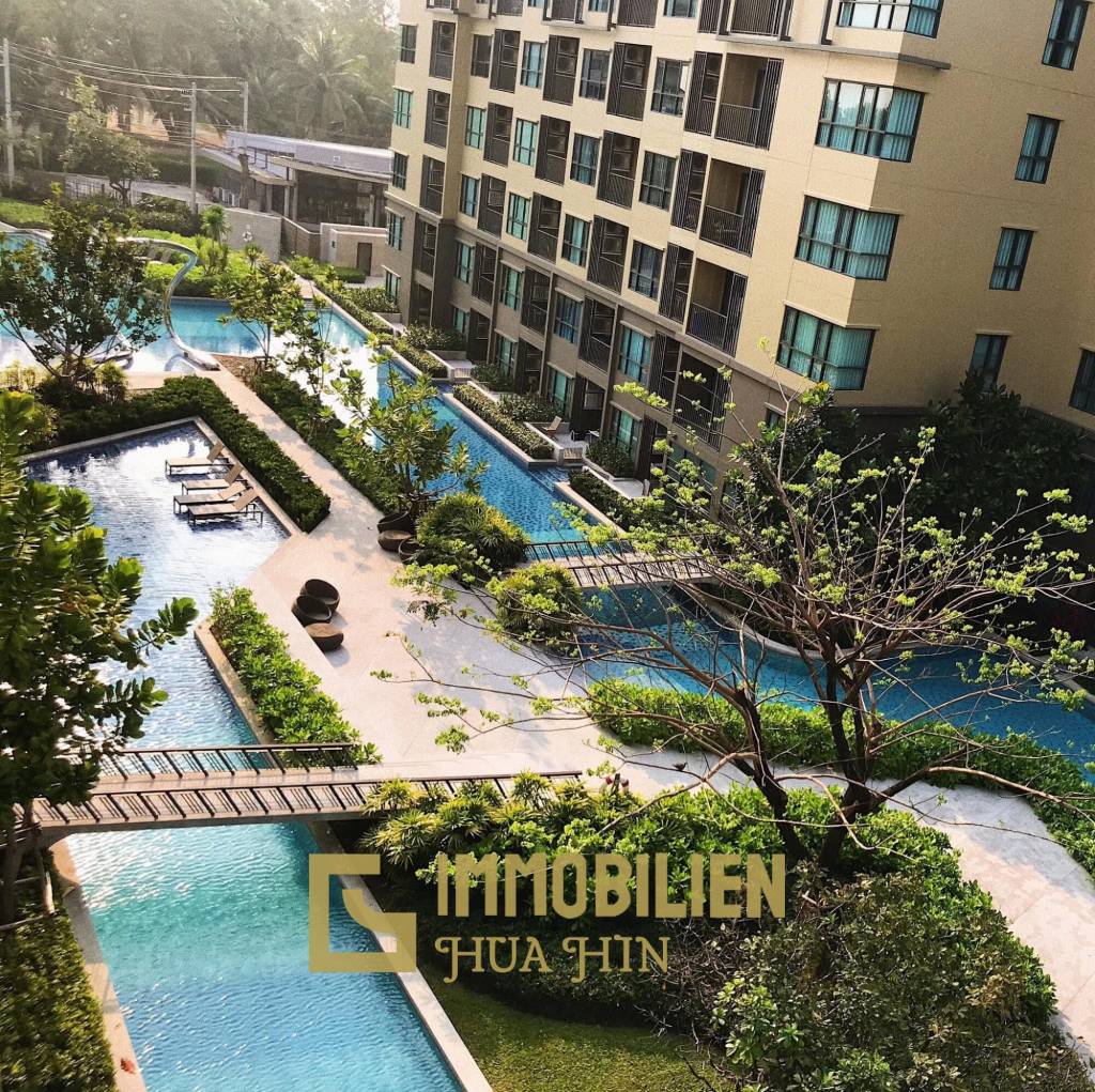 คอนโด 45 ตร.ม. ชั้น6 ใกล้ทะเลพร้อมเฟอร์ฯครบ ที่เรนชะอำ