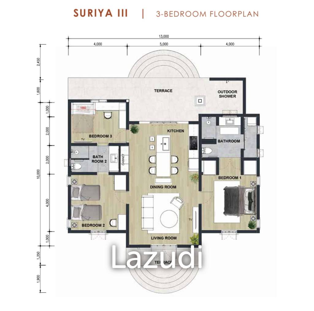 110 Sqm New pool villa in BelVida Parque Hua Hin, Nong Kae