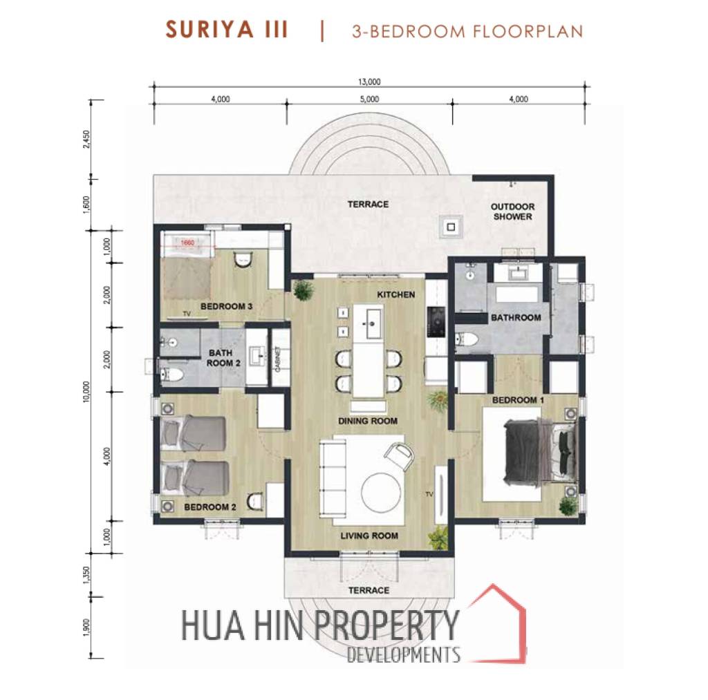 110 Sqm New pool villa in BelVida Parque Hua Hin, Nong Kae