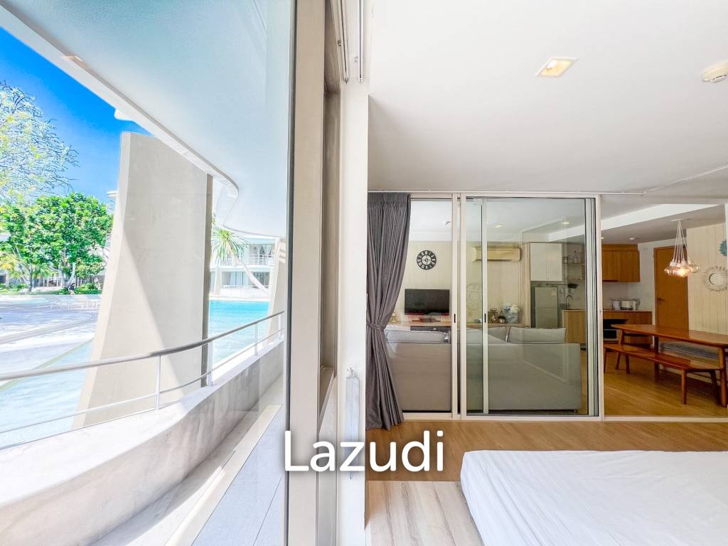 Poolside 2 bedroom condo at Baan SanKraam Cha-Am