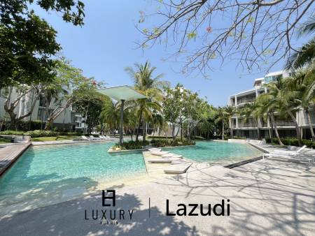 คอนโดรีสอร์ทชั้นล่าง 73 ตร.ม. ชะอำ ใกล้สระว่ายน้ำขนาดใหญ่