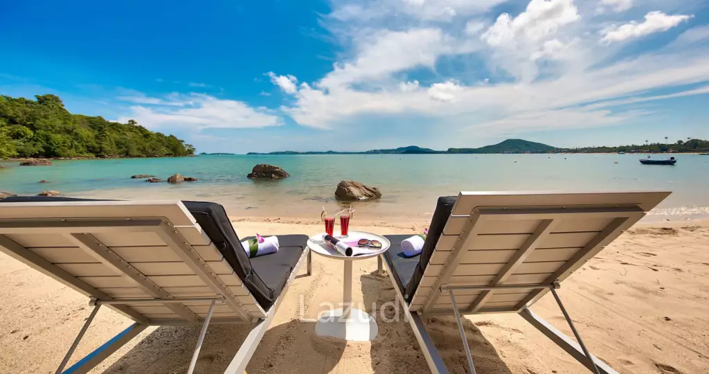 Daily Rent - Baan Kularp Beachfront infinity pool villa in Bo Phut
