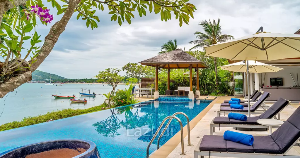 Daily Rent - Baan Kularp Beachfront infinity pool villa in Bo Phut