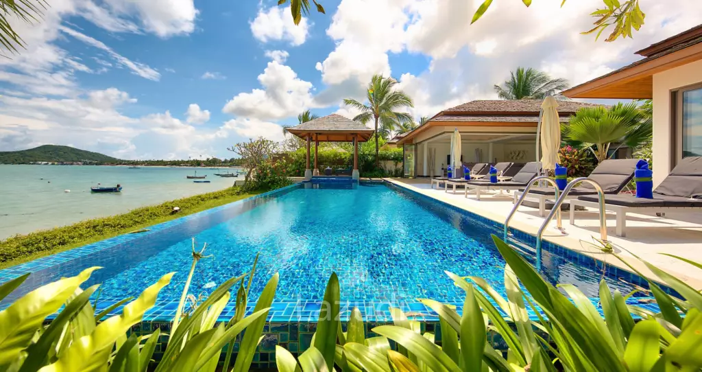 Daily Rent - Baan Kularp Beachfront infinity pool villa in Bo Phut