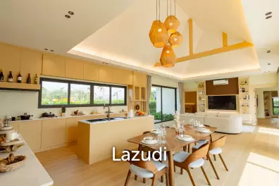 L'UX VILLA Private Pool Villas with 388 sqm modern pool villa in Wang Phong Pran Buri