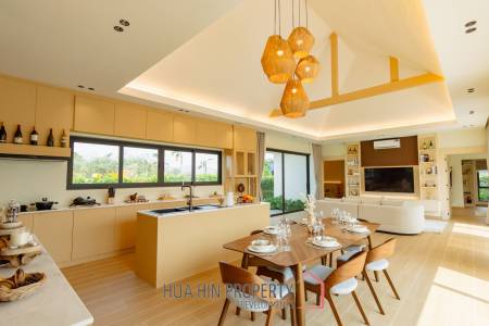 L'UX VILLA Private Pool Villas with 388 sqm modern pool villa in Wang Phong Pran Buri