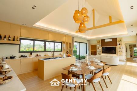 L'UX VILLA Private Pool Villas with 388 sqm modern pool villa in Wang Phong Pran Buri