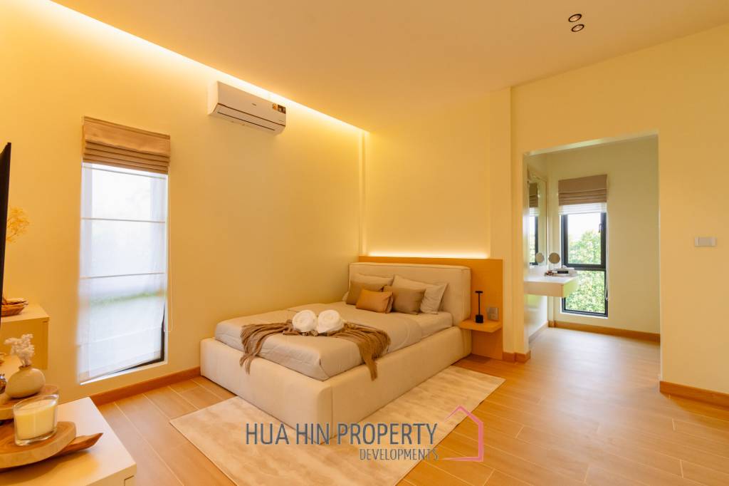L'UX VILLA Private Pool Villas with 388 sqm modern pool villa in Wang Phong Pran Buri