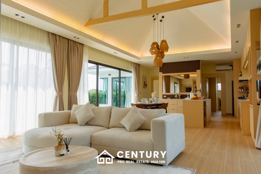 L'UX VILLA Private Pool Villas with 388 sqm modern pool villa in Wang Phong Pran Buri