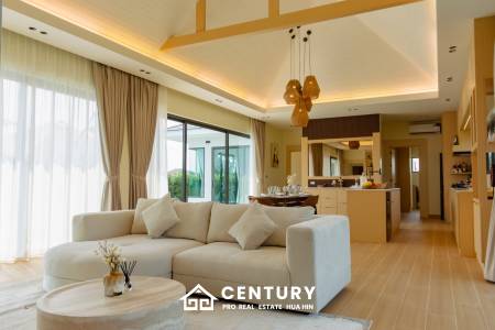 L'UX VILLA Private Pool Villas with 388 sqm modern pool villa in Wang Phong Pran Buri
