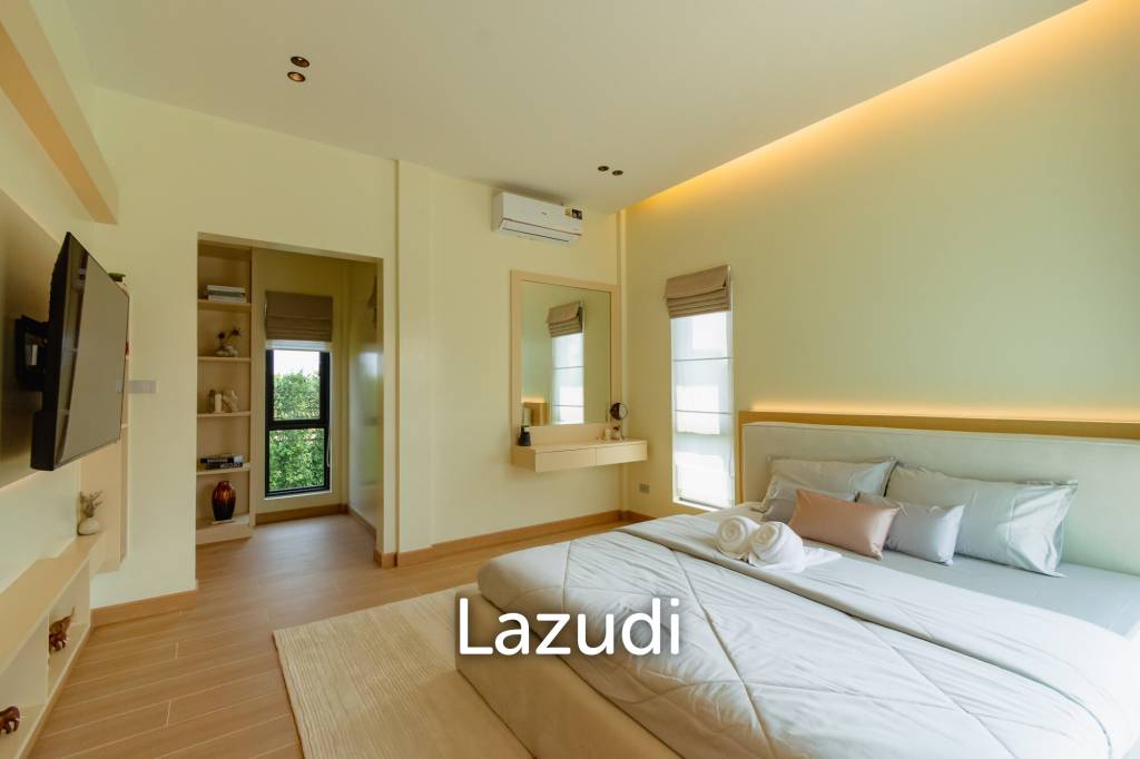 L'UX VILLA Private Pool Villas with 388 sqm modern pool villa in Wang Phong Pran Buri