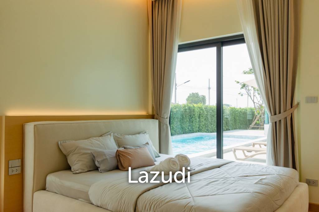 L'UX VILLA Private Pool Villas with 388 sqm modern pool villa in Wang Phong Pran Buri