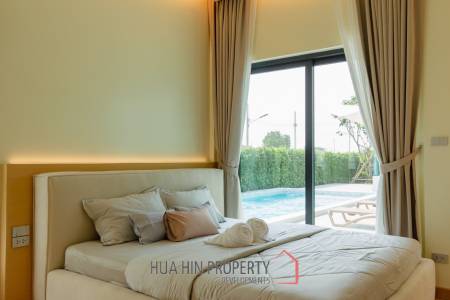 L'UX VILLA Private Pool Villas with 388 sqm modern pool villa in Wang Phong Pran Buri