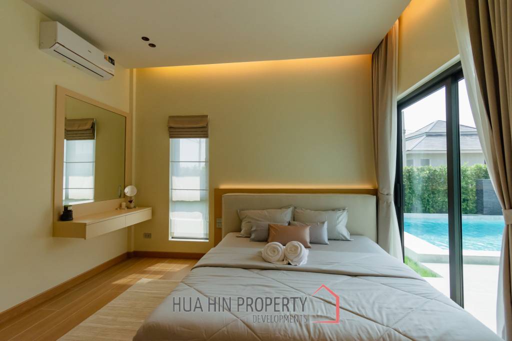 L'UX VILLA Private Pool Villas with 388 sqm modern pool villa in Wang Phong Pran Buri