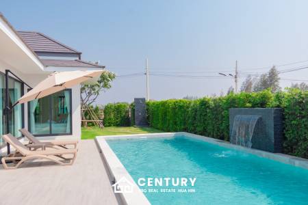 L'UX VILLA Private Pool Villas with 388 sqm modern pool villa in Wang Phong Pran Buri