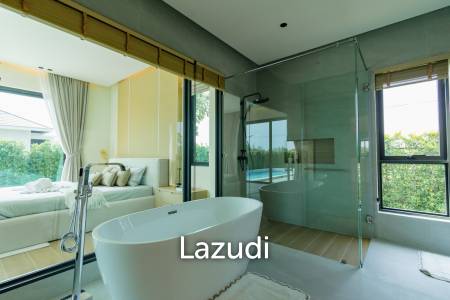 L'UX VILLA Private Pool Villas with 388 sqm modern pool villa in Wang Phong Pran Buri