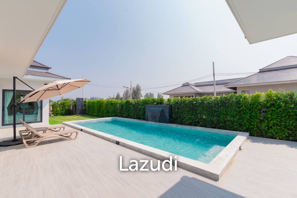 L'UX VILLA Private Pool Villas with 388 sqm modern pool villa in Wang Phong Pran Buri