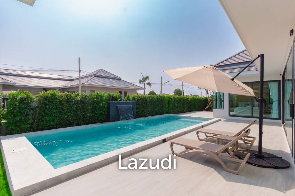 L'UX VILLA Private Pool Villas with 388 sqm modern pool villa in Wang Phong Pran Buri
