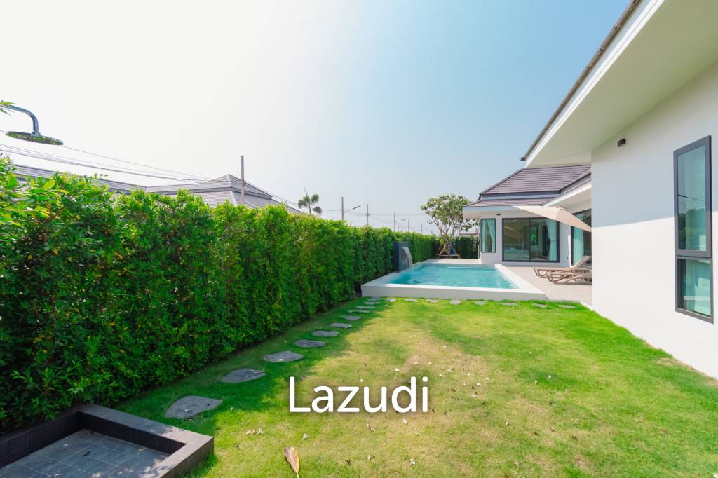 L'UX VILLA Private Pool Villas with 388 sqm modern pool villa in Wang Phong Pran Buri