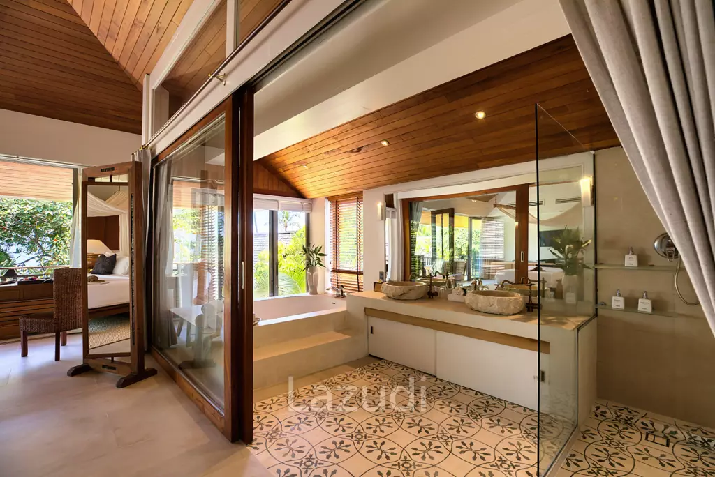 Daily rent - Baan Kilee Beachfront luxury villa in Lipa Noi Ko Samui