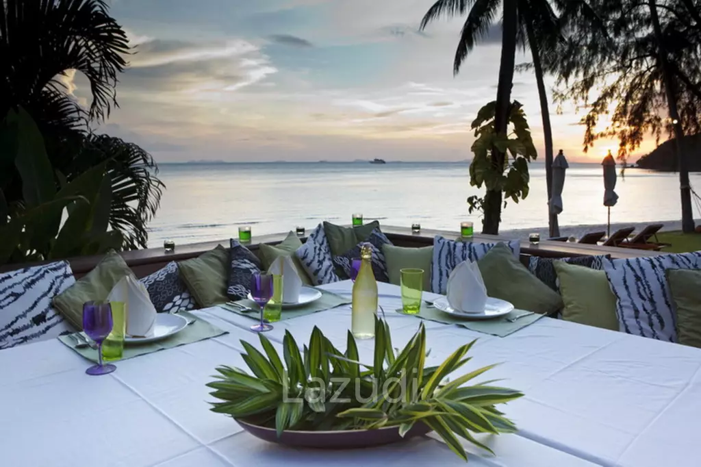 Daily rent - Baan Kilee Beachfront luxury villa in Lipa Noi Ko Samui