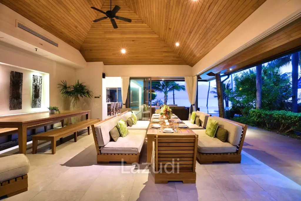 Daily rent - Baan Kilee Beachfront luxury villa in Lipa Noi Ko Samui