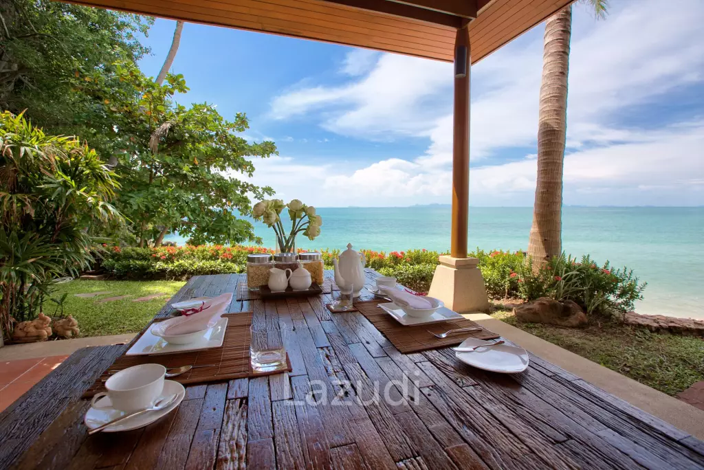 Daily rent - Baan Chang Beachfront villa with pool in Lipa Noi Ko Samui