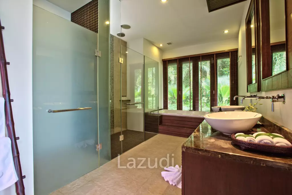 Daily rent - Baan Chang Beachfront villa with pool in Lipa Noi Ko Samui