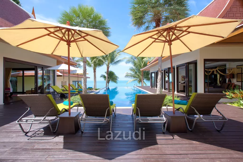 Daily rent - Baan Chang Beachfront villa with pool in Lipa Noi Ko Samui