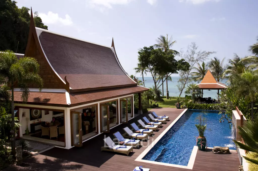 Daily rent - Villa Haineu Beachfront Pool Villa in Lipa Noi Ko Samui