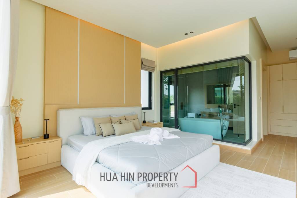 L'UX VILLA Private Pool Villas  with 343 sqm modern pool villa in Wang Phong Pran Buri