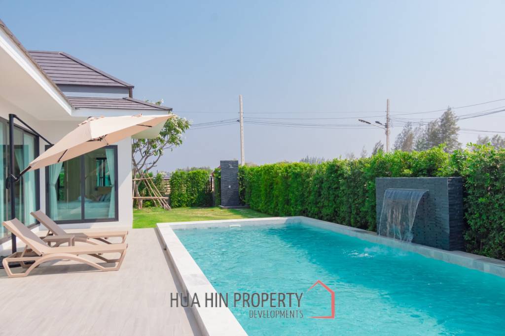 L'UX VILLA Private Pool Villas  with 343 sqm modern pool villa in Wang Phong Pran Buri