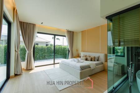 L'UX VILLA Private Pool Villas  with 343 sqm modern pool villa in Wang Phong Pran Buri