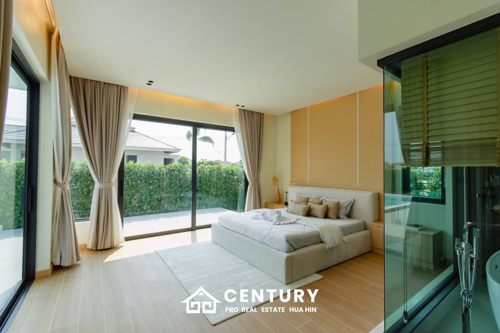 L'UX VILLA Private Pool Villas  with 343 sqm modern pool villa in Wang Phong Pran Buri