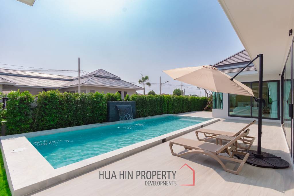 L'UX VILLA Private Pool Villas  with 343 sqm modern pool villa in Wang Phong Pran Buri