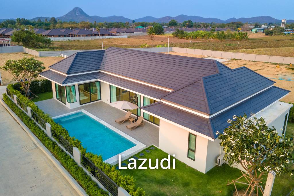 L'UX VILLA Private Pool Villas  with 343 sqm modern pool villa in Wang Phong Pran Buri