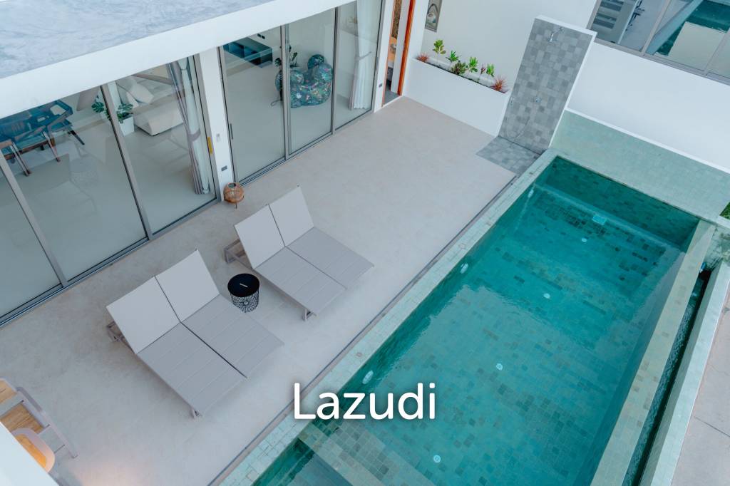 Modern 3-Bedroom Sea View Villa in Chaweng Hills