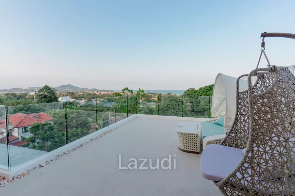 Modern 3-Bedroom Sea View Villa in Chaweng Hills